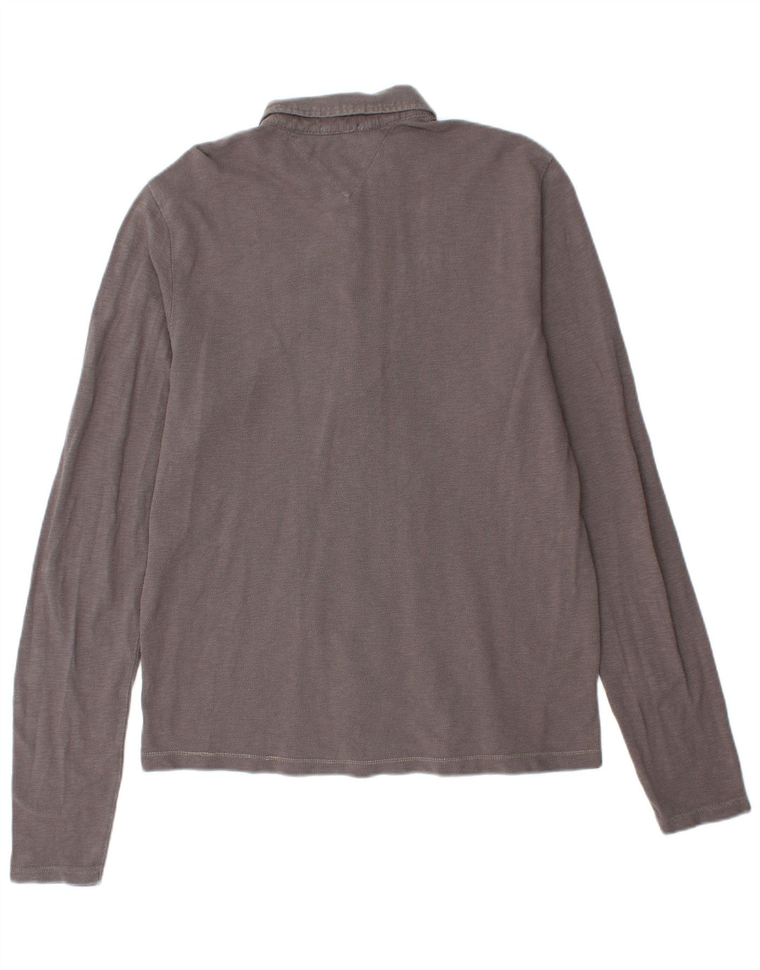 TOMMY HILFIGER Polo grafica da uomo a maniche lunghe XL grigia