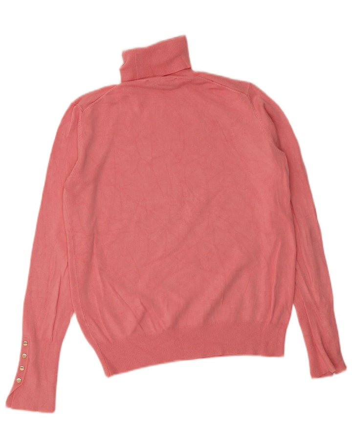 Maglione maglione collo alto da donna Zara UK 10 piccolo rosa
