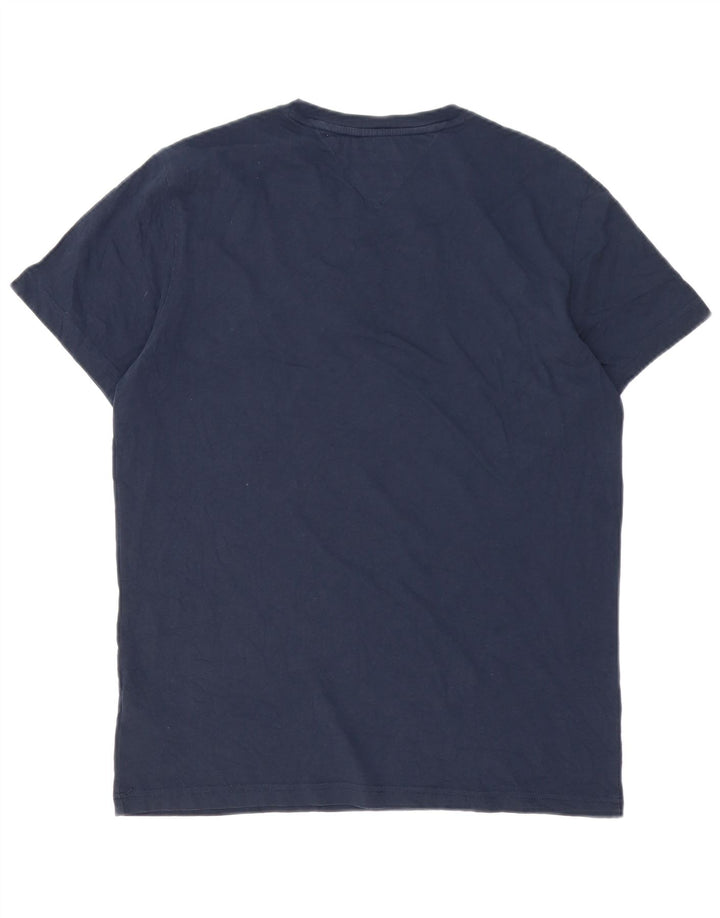 T-shirt da uomo Tommy Hilfiger Top in cotone blu navy medio