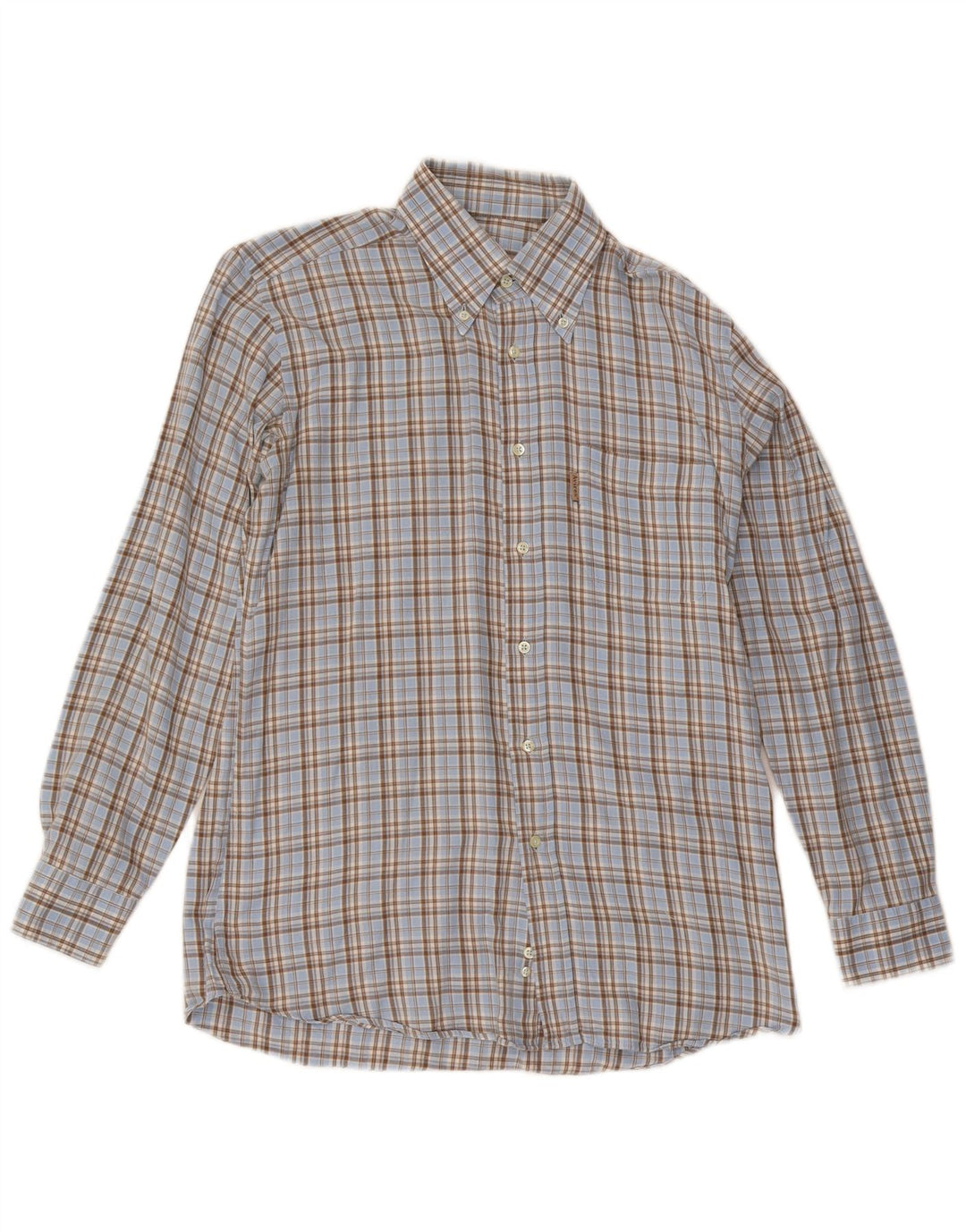 Camicia da uomo Avirex in cotone a quadri blu medio