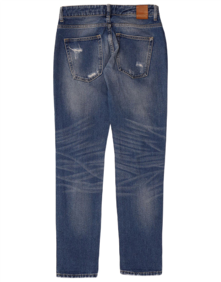 Jeans affusolati in difficoltà da donna Zara EU 34 2XS W24 L30 Blu Grunge