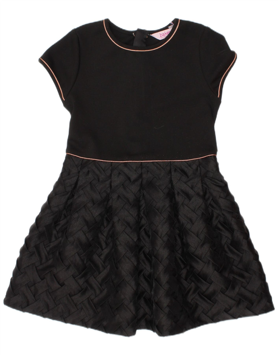 Abito a trapezio per ragazze Ted Baker 5-6 anni in poliestere nero