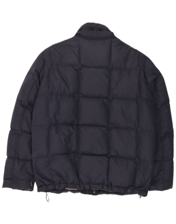 Giacca imbottita con cappuccio da uomo Geox UK 48 4XL Blu navy