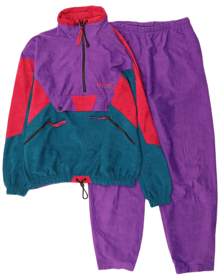 Tuta intera da uomo No Limits pullover con cappuccio 2XL viola color block