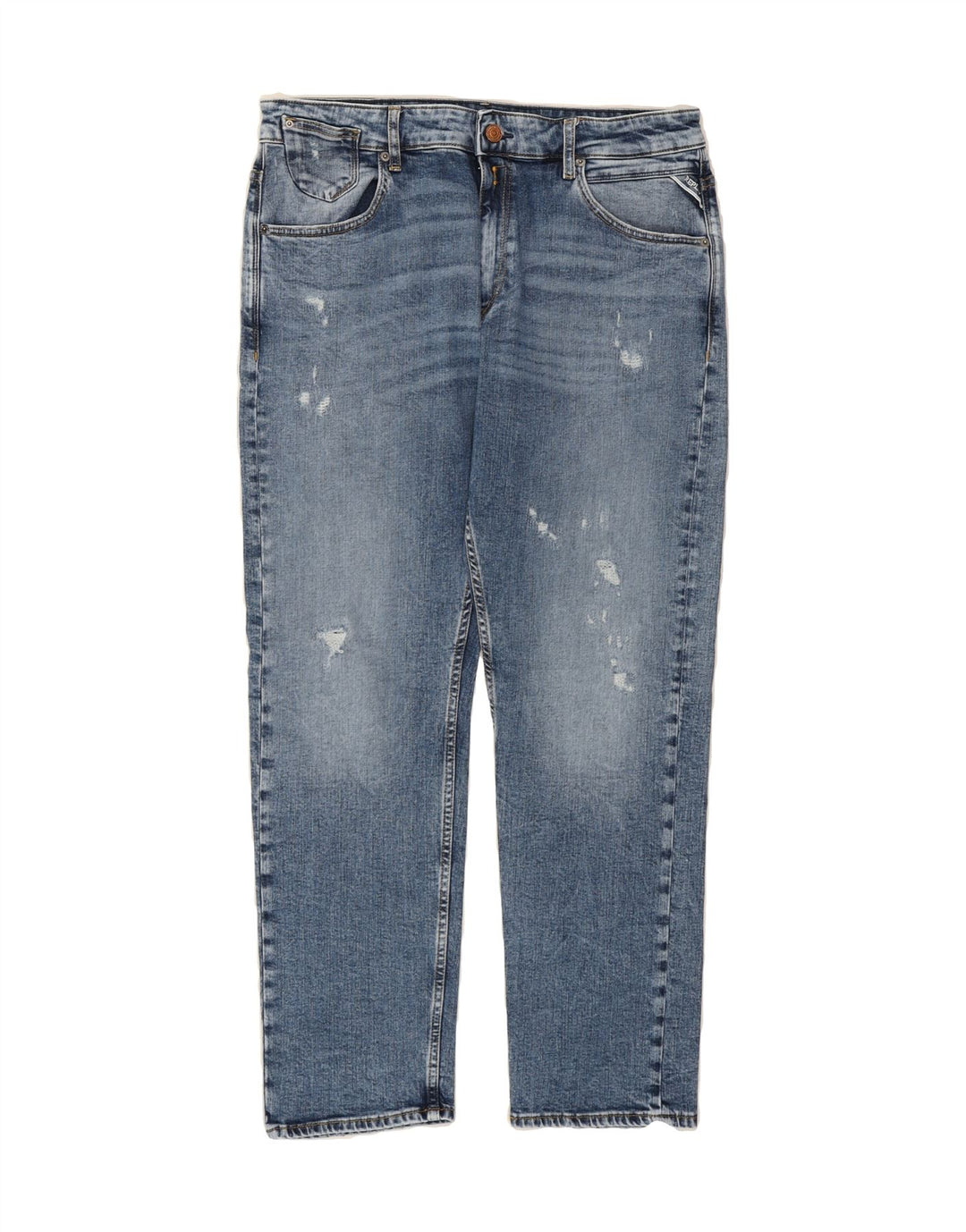 REPLAY Womens Boy Fit Slim Jeans W32 L28 Blue Cotton Vintage Replay and Second-Hand Replay from Messina Hembry 