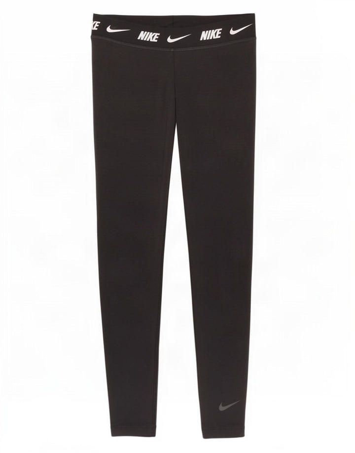 Leggings grafici da donna Nike UK 16 grande cotone nero