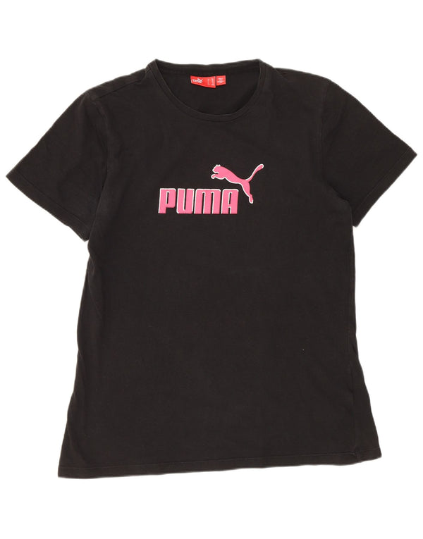 Maglietta grafica per ragazze Puma 15-16 anni Nera
