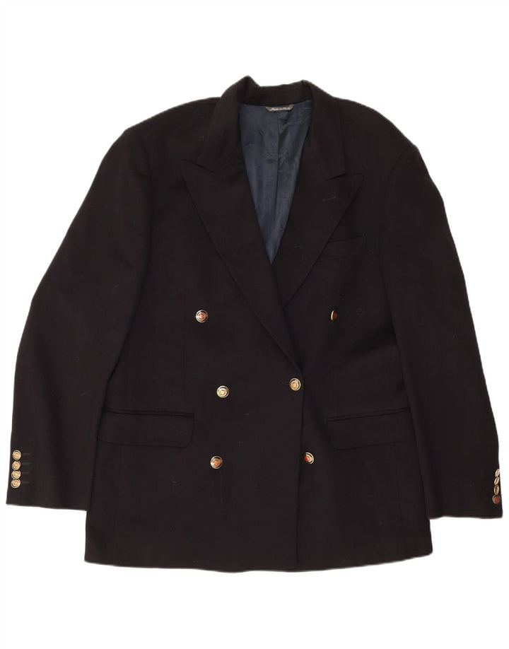 Giacca Blazer Doppiopetto da Uomo Urbis IT 50 Large Blu Navy Lana