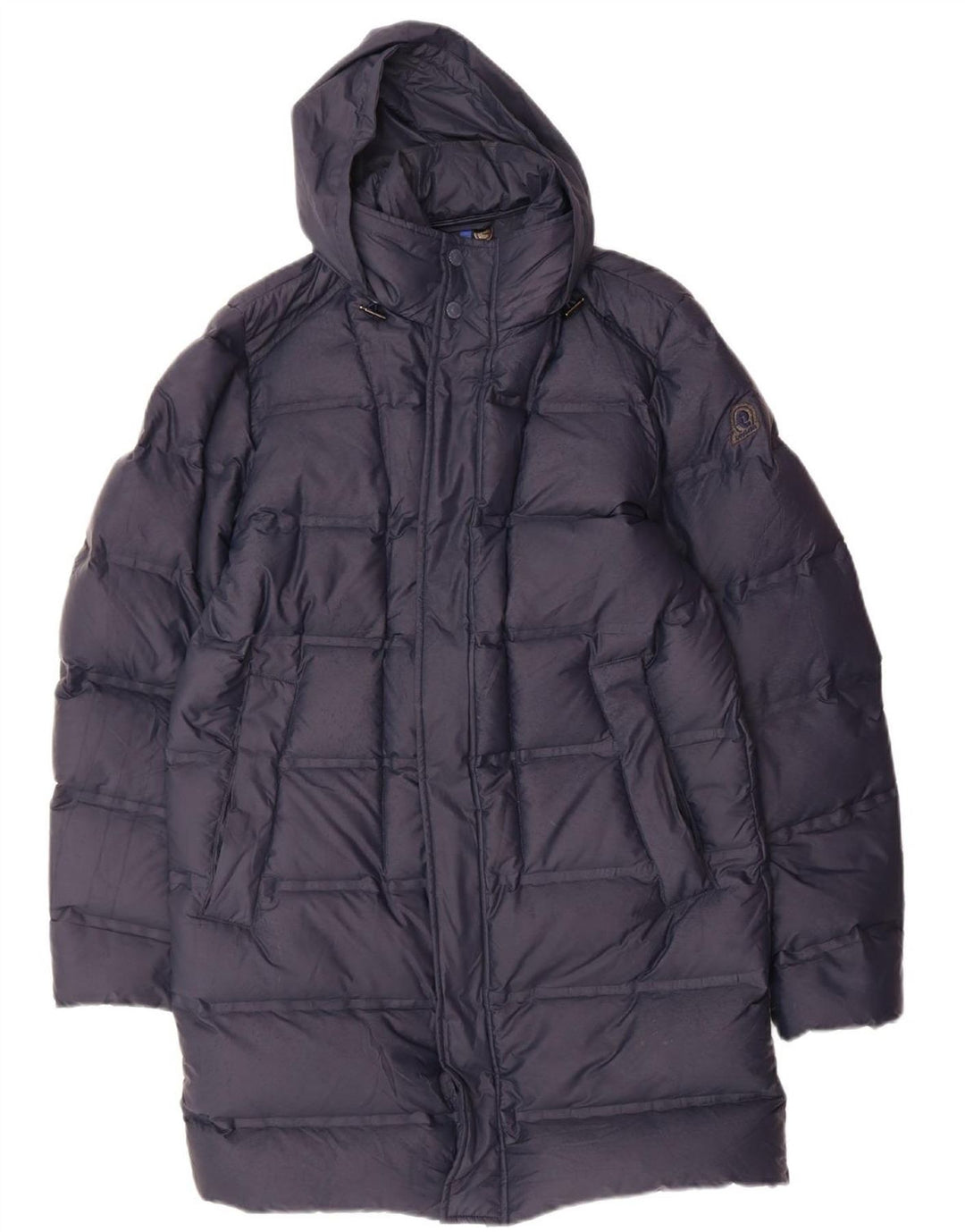 INVICTA Womens Hooded Padded Coat UK 14 Medium Navy Blue