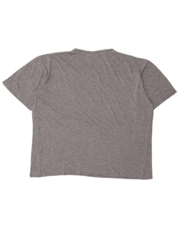 T-shirt grafica da uomo Lotto Top 2XL cotone mélange grigio