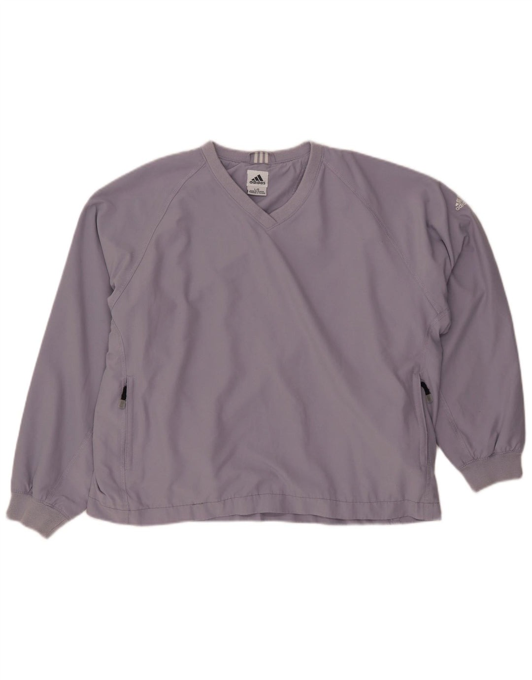 ADIDAS Donna Climashell Pullover Tuta Top UK 16 Large Viola