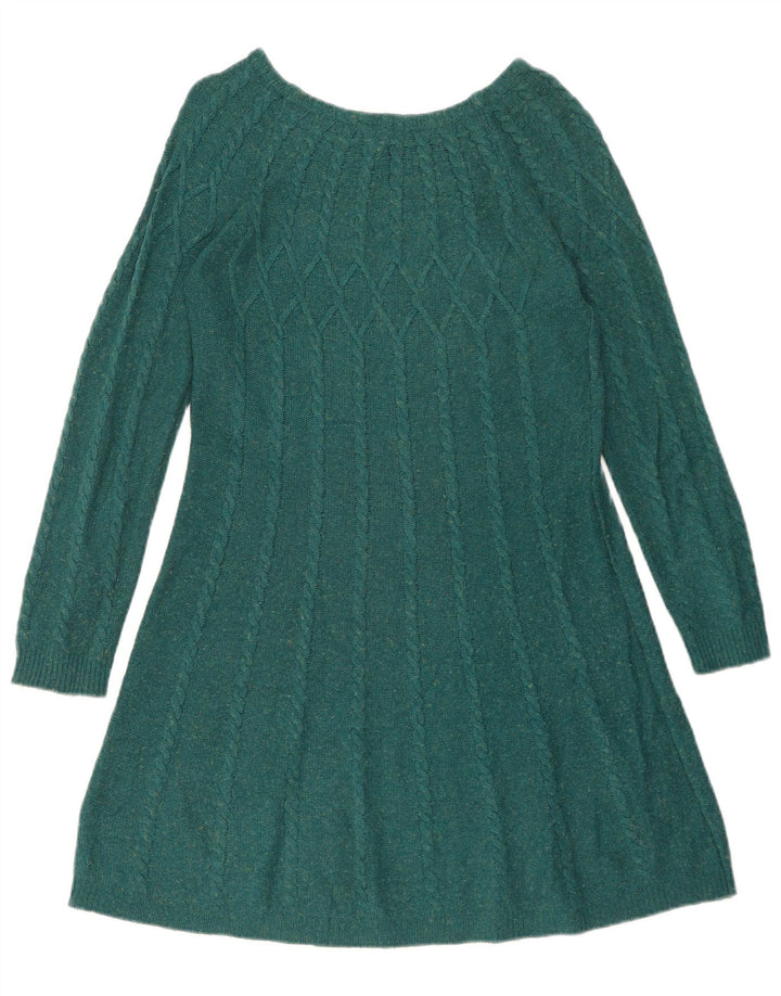 Abito maglione da donna White Stuff UK 14 Cotone verde medio