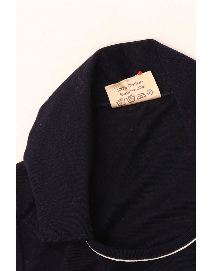 Polo da uomo Etienne Aigner IT 50 medio in cotone blu navy