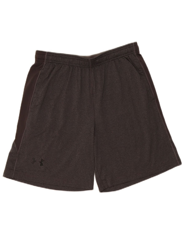 Under Armour Mens Heat Gear Loose Fit Sport Shorts Large  Grey