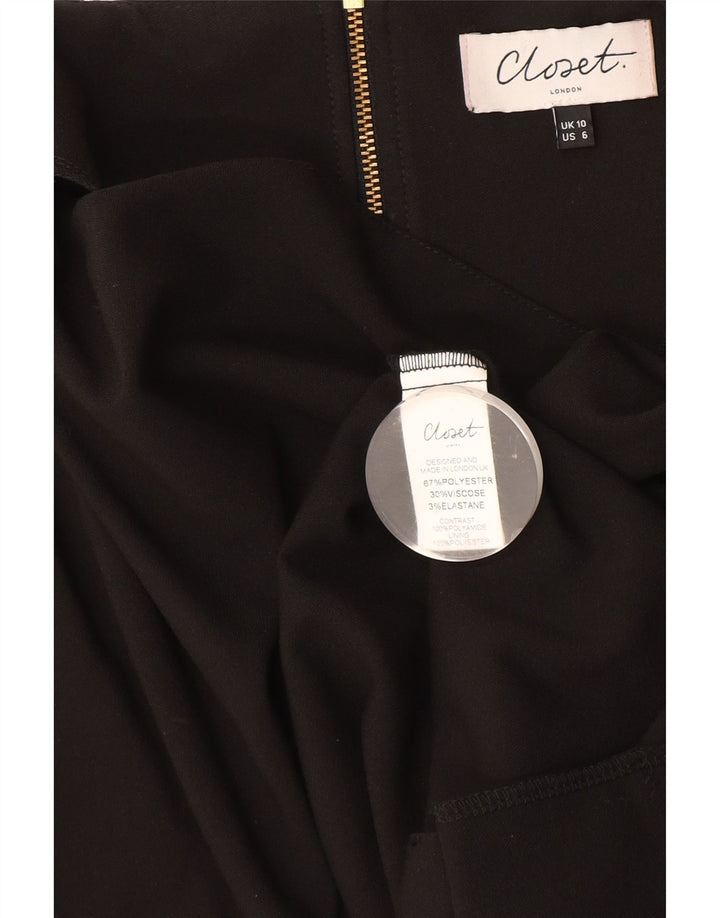 CLOSET Abito tubino da donna UK 10 Piccolo poliestere nero