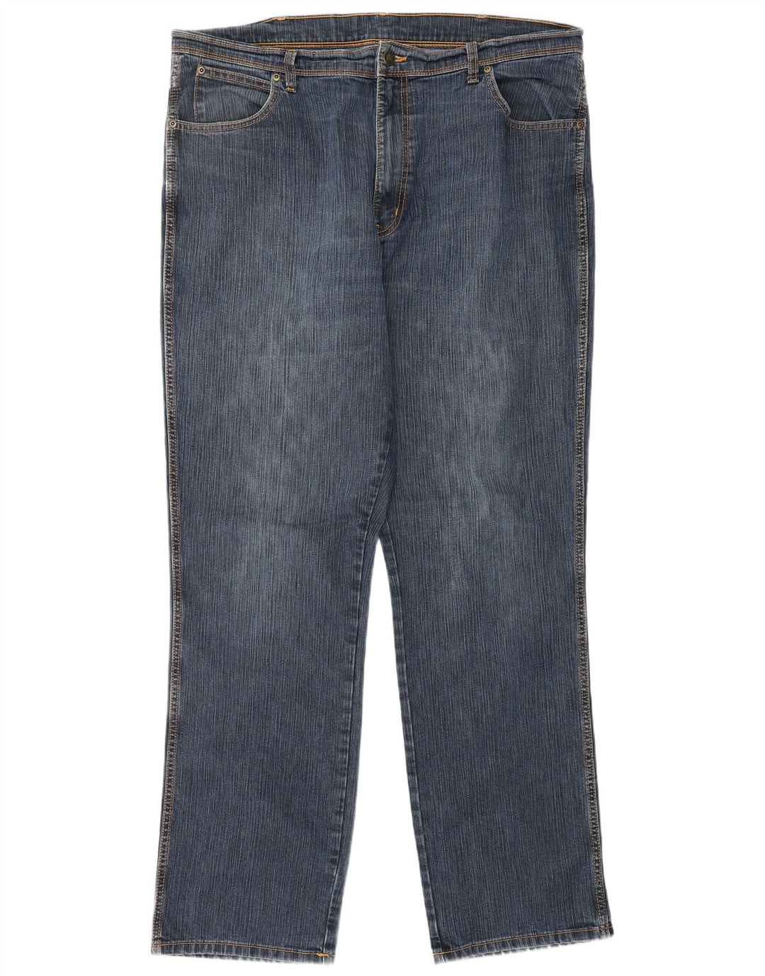 Jeans dritti da uomo vestibilità regolare WRANGLER W40 L34 cotone blu