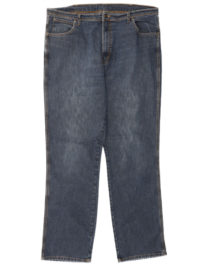 Jeans dritti da uomo vestibilità regolare WRANGLER W40 L34 cotone blu
