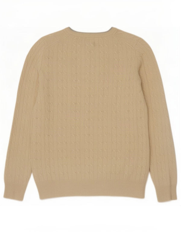 Maglione maglione con scollo a barca da donna Jack Wills UK 12 medio bianco sporco