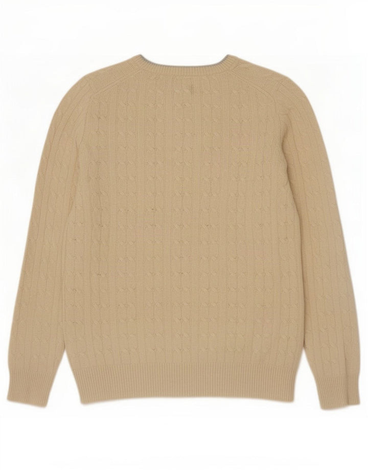 Maglione maglione con scollo a barca da donna Jack Wills UK 12 medio bianco sporco