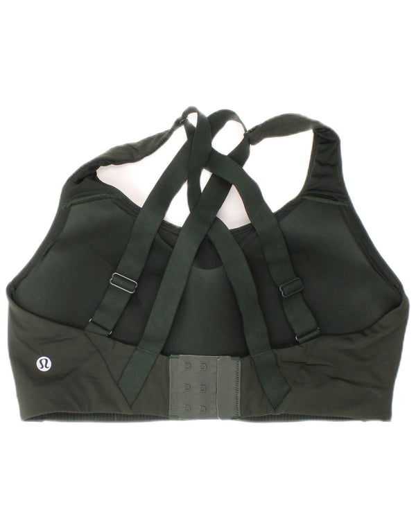 Lululemon Reggiseno sportivo imbottito da donna Top sportivo in nylon verde medio