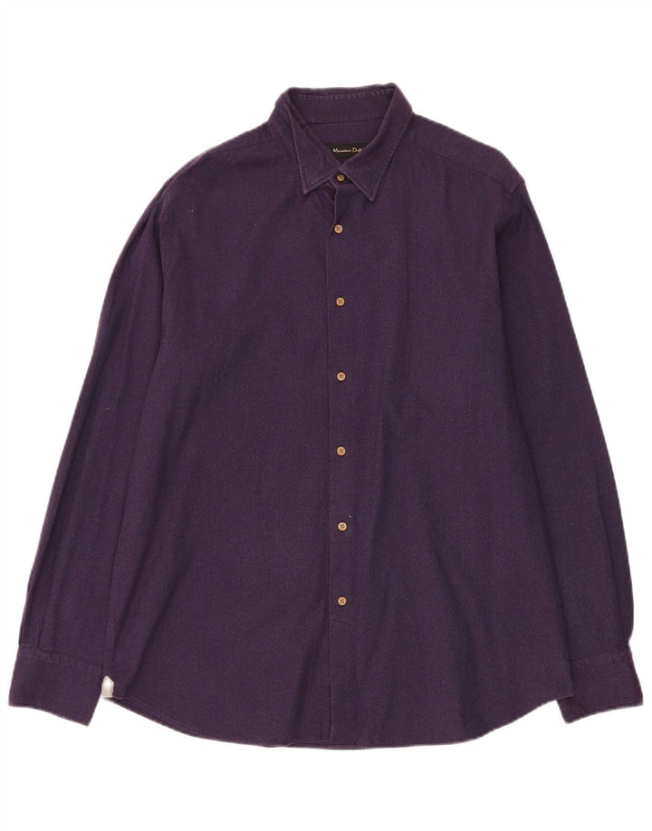 MASSIMO DUTTI Camicia da uomo grande viola