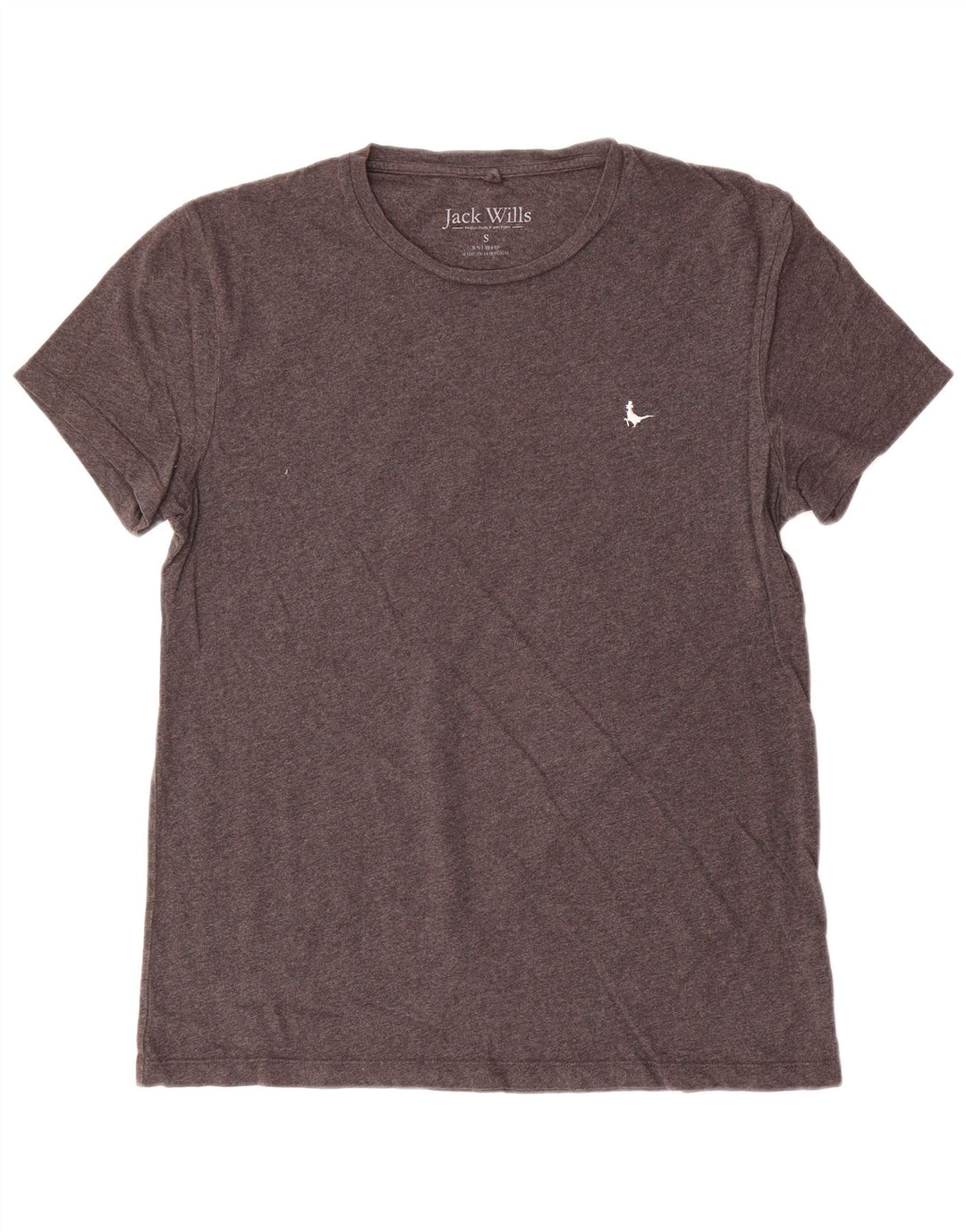 T-shirt da uomo Jack Wills Top piccola in cotone grigio