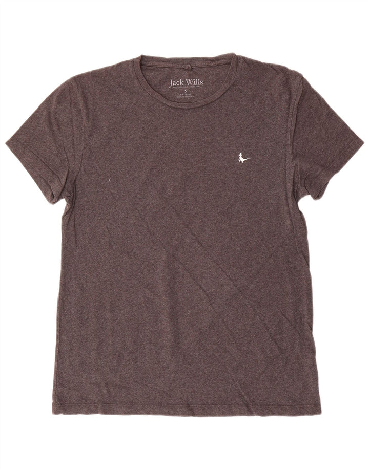 T-shirt da uomo Jack Wills Top piccola in cotone grigio