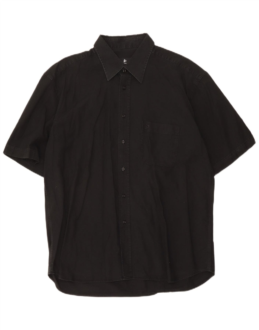 Camicia a maniche corte da uomo Roccobarocco Nera media