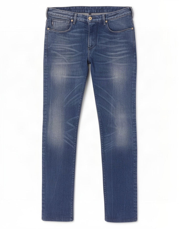 Jeans slim da uomo Armani W30 L30 in cotone blu