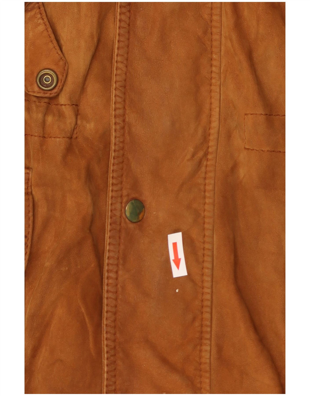 Giacca vintage in pelle scamosciata da uomo IT 54 2XL in pelle marrone