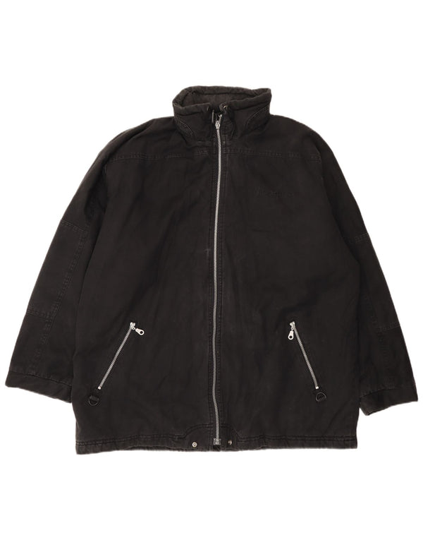 Champion Mens Hooded Loose Fit Windbreaker Jacket UK 40 Large Black