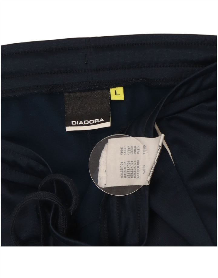 Pantaloni da tuta da uomo Diadora Joggers Large Blu Navy Poliestere
