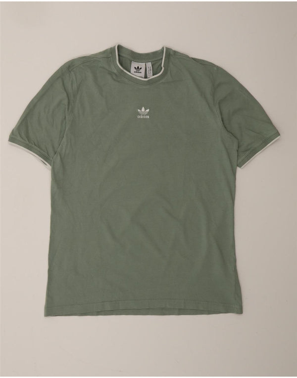 T-shirt da uomo ADIDAS Top verde medio in cotone