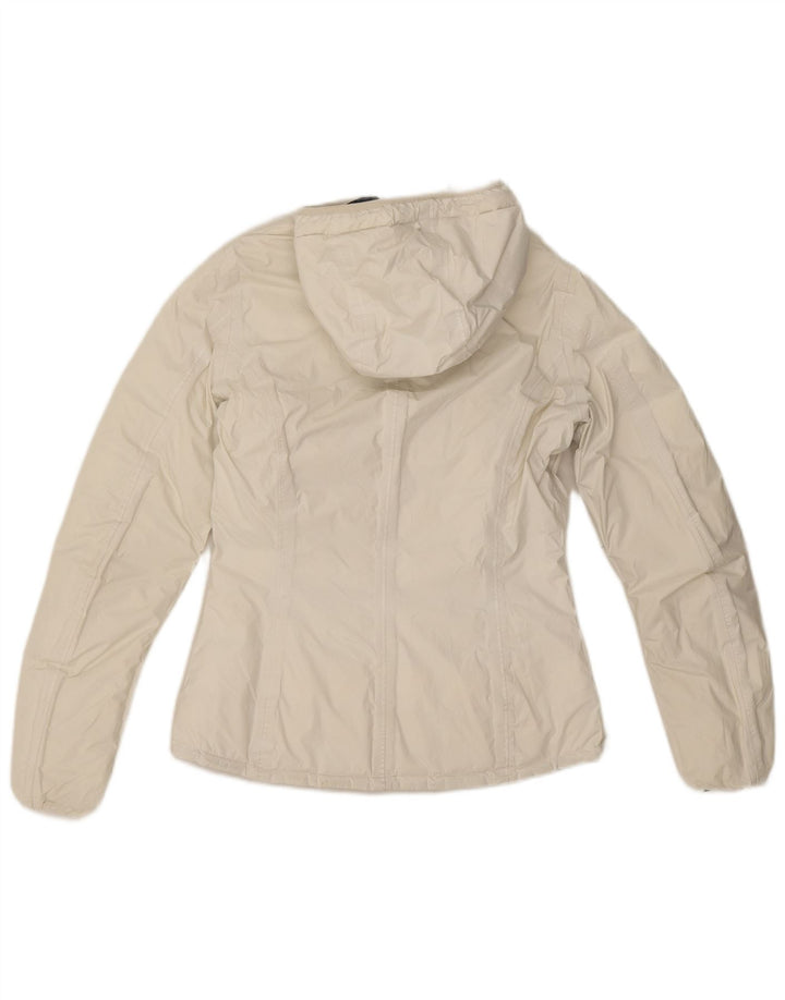 Giacca imbottita reversibile con cappuccio da donna K-Way UK 8 Small nera in poliammide