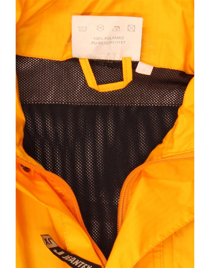 Giacca antipioggia con cappuccio da uomo J Jeantex UK 36 Small Giallo Colourblock in poliammide