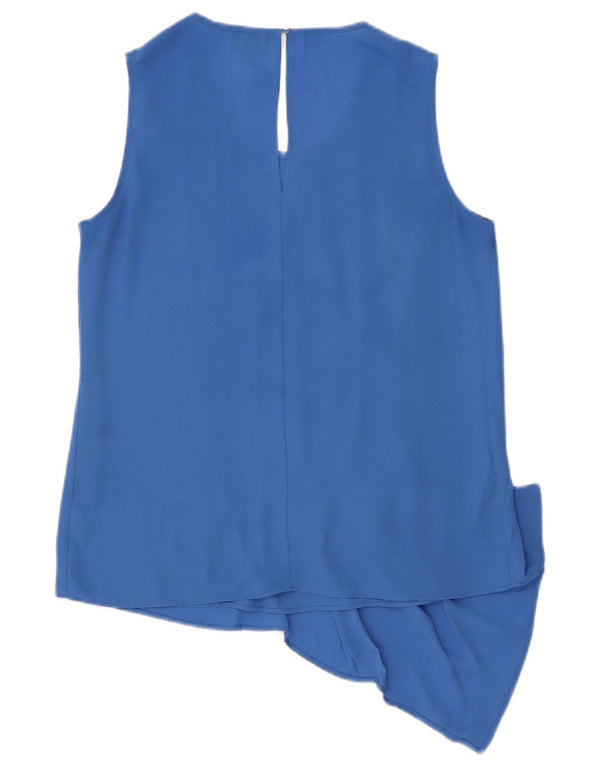 MOSSIMO Camicetta senza maniche da donna Top UK 10 Small Blu Poliestere