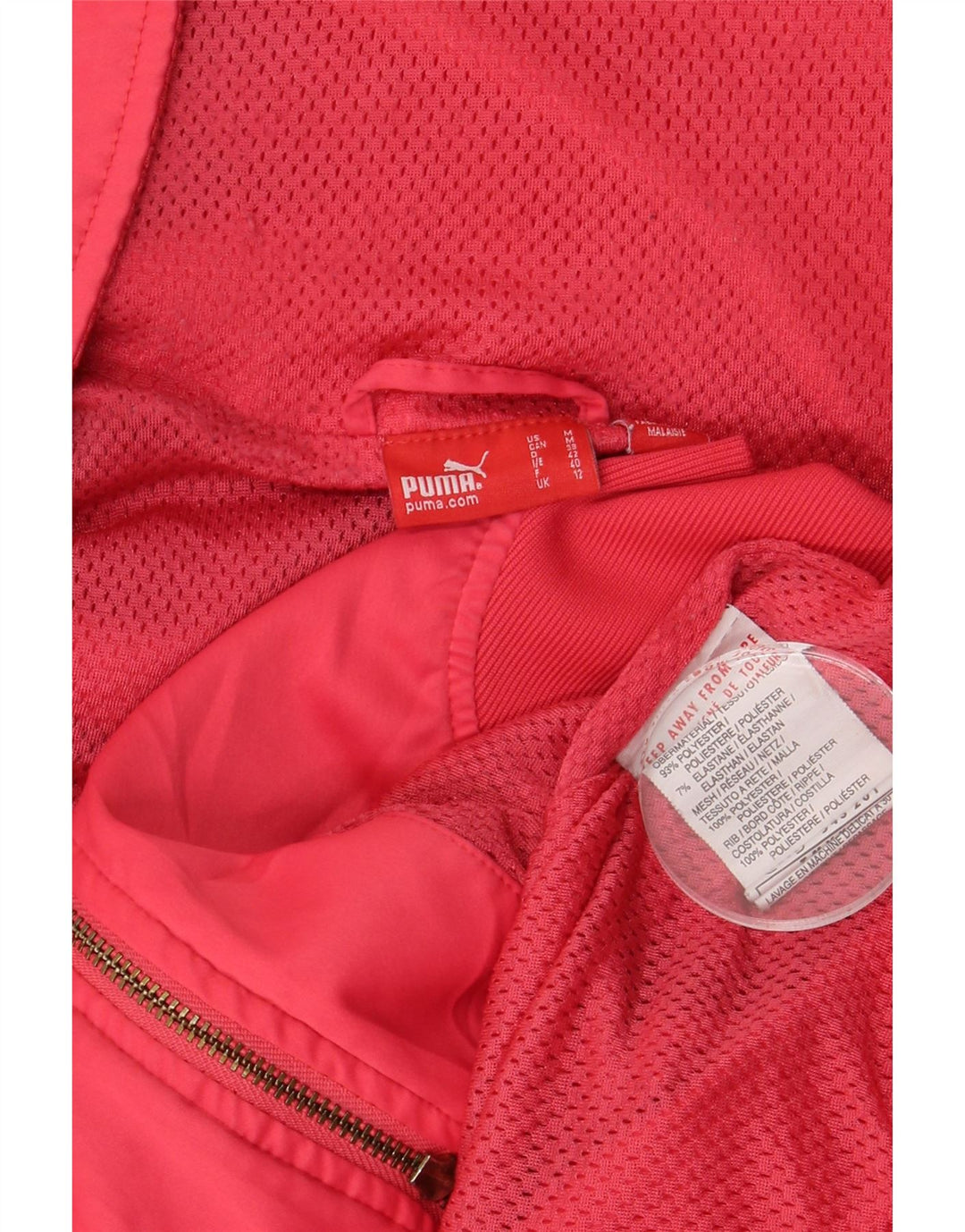 Giacca da ginnastica grafica da donna PUMA UK 12 Medium Red Poliestere