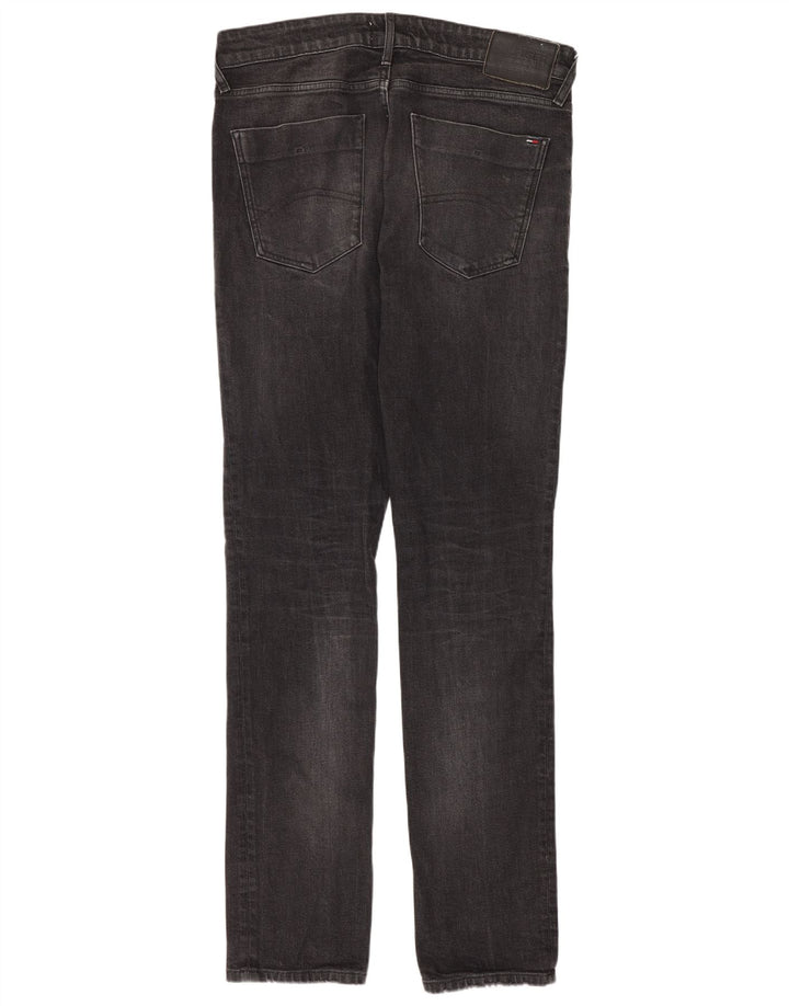 Jeans slim da uomo Tommy Hilfiger W33 L34 cotone grigio