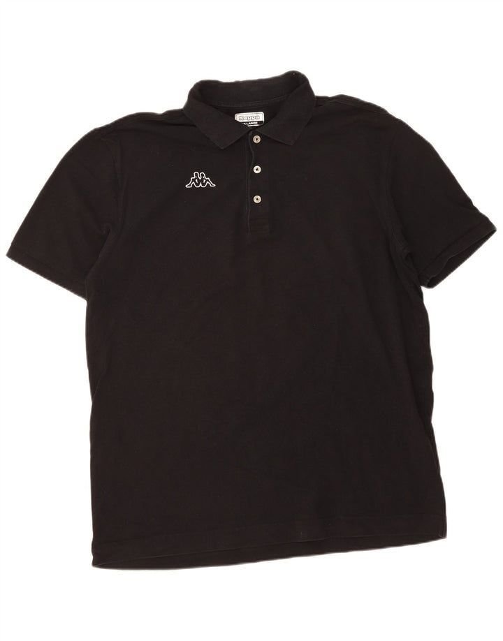 KAPPA Mens Polo Shirt 2XL Black Cotton