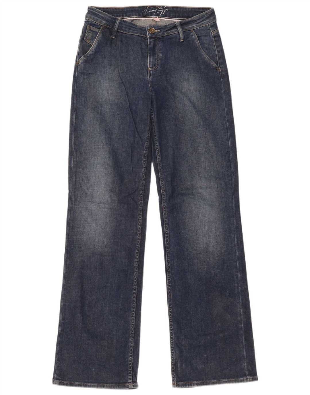 TOMMY HILFIGER Jeans bootcut da donna W27 L32 cotone blu