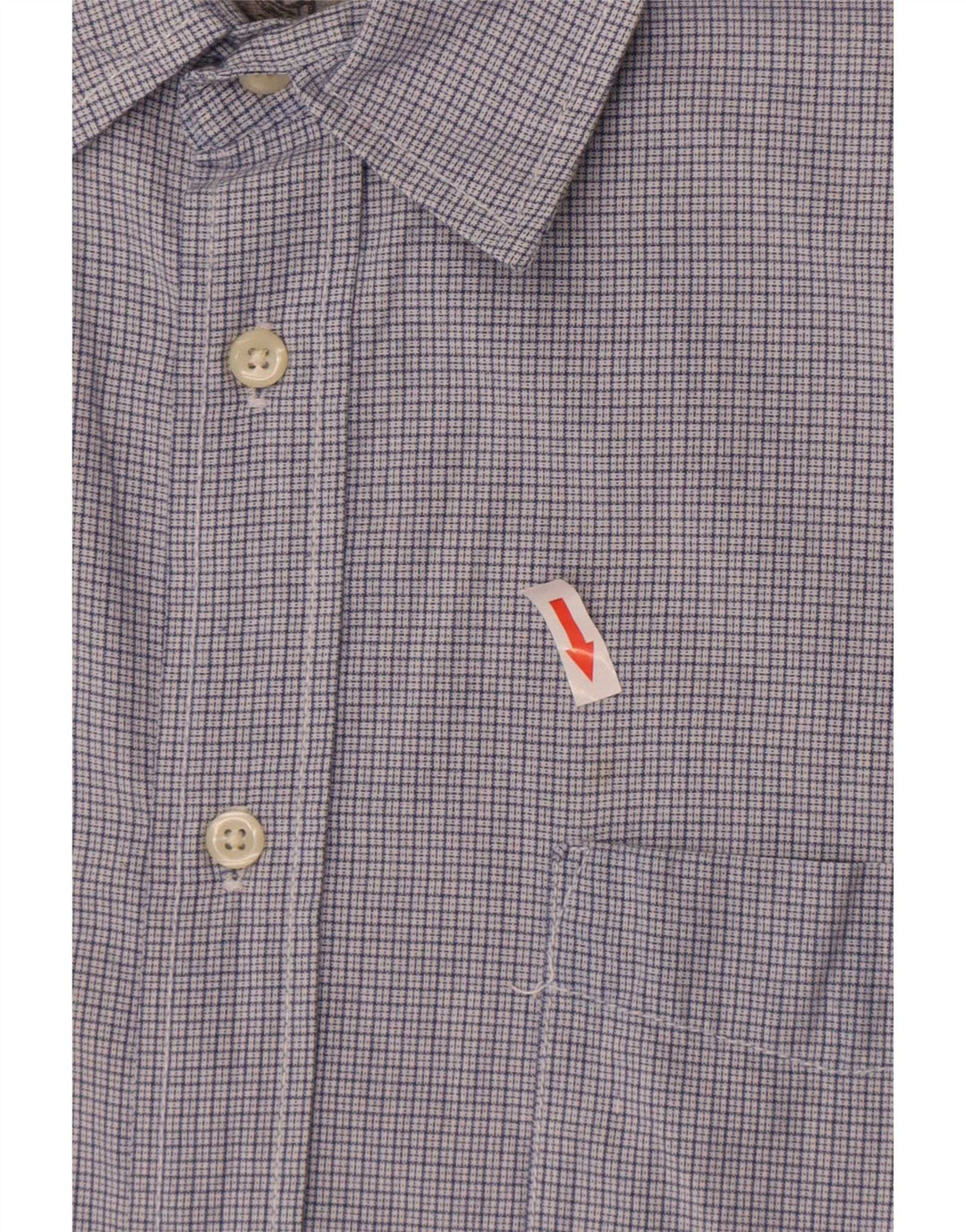 Camicia da uomo Nautica vestibilità regolare a maniche corte, cotone a quadri blu grande