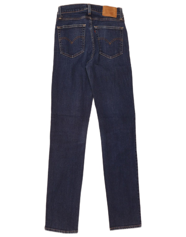 Jeans dritti a vita alta Levi's 724 da donna W25 L30 cotone blu