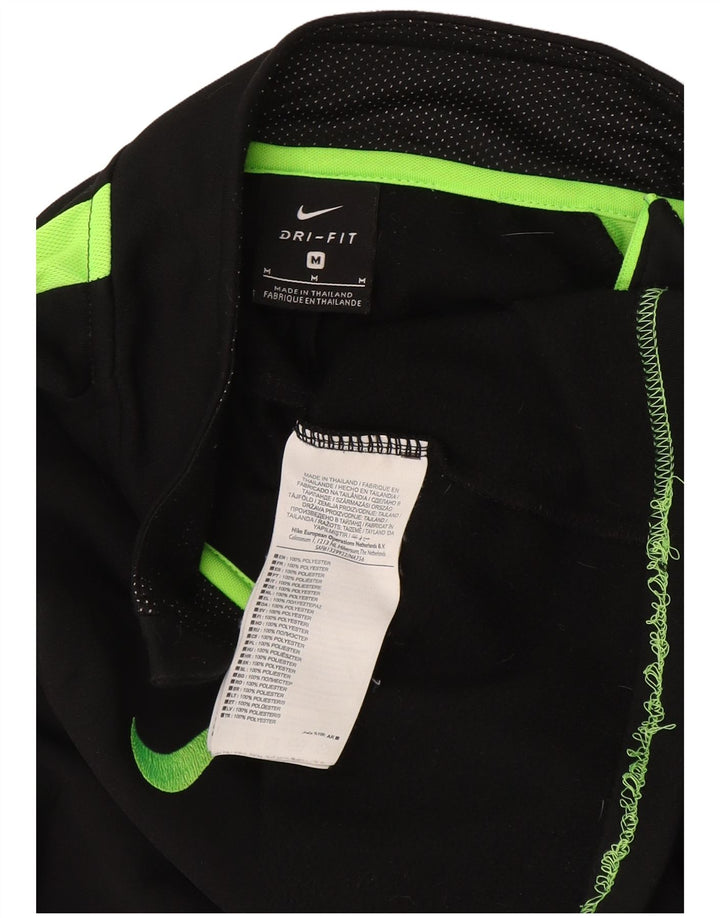 Maglia da tuta Nike Dri Fit con collo e zip da uomo, color block medio nero