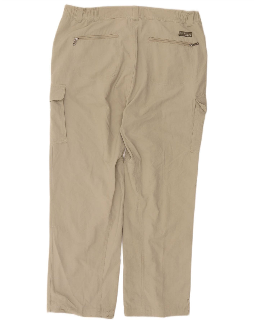 Pantaloni cargo dritti da uomo Columbia medi W30 L28 nylon beige