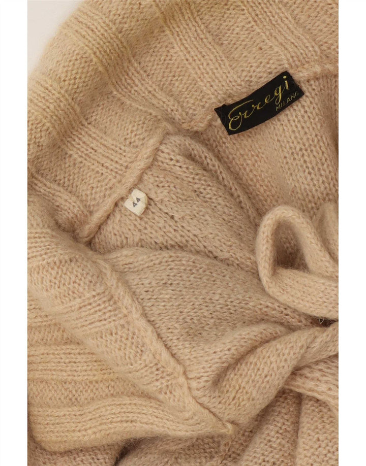 Maglione cardigan da donna vintage IT 44 Beige medio