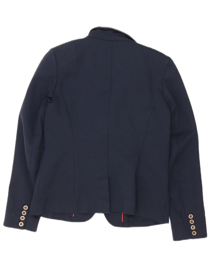 Giacca blazer a 3 bottoni da donna Gap UK 14 grande cotone blu navy