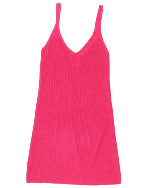 Abito maglione senza maniche da donna Massimo Dutti UK 6 XS cotone rosa