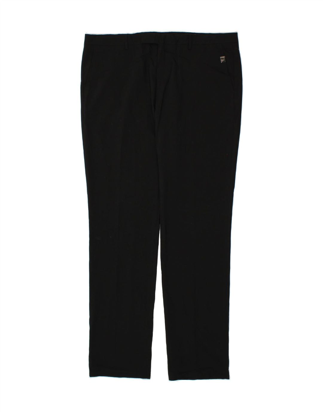 RICHMOND Mens Slim Suit Trousers IT 56 3XL W42 L36 Black Polyester Vintage Richmond and Second-Hand Richmond from Messina Hembry 