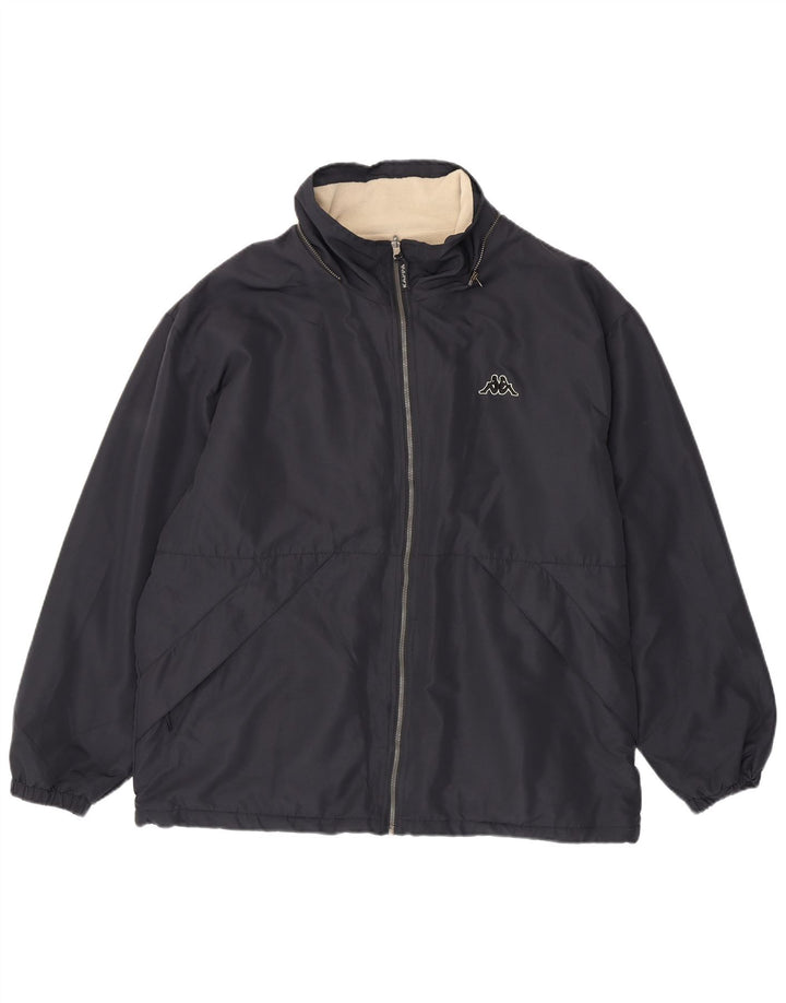 Giacca a vento da uomo Kappa UK 40 Large blu navy in poliestere