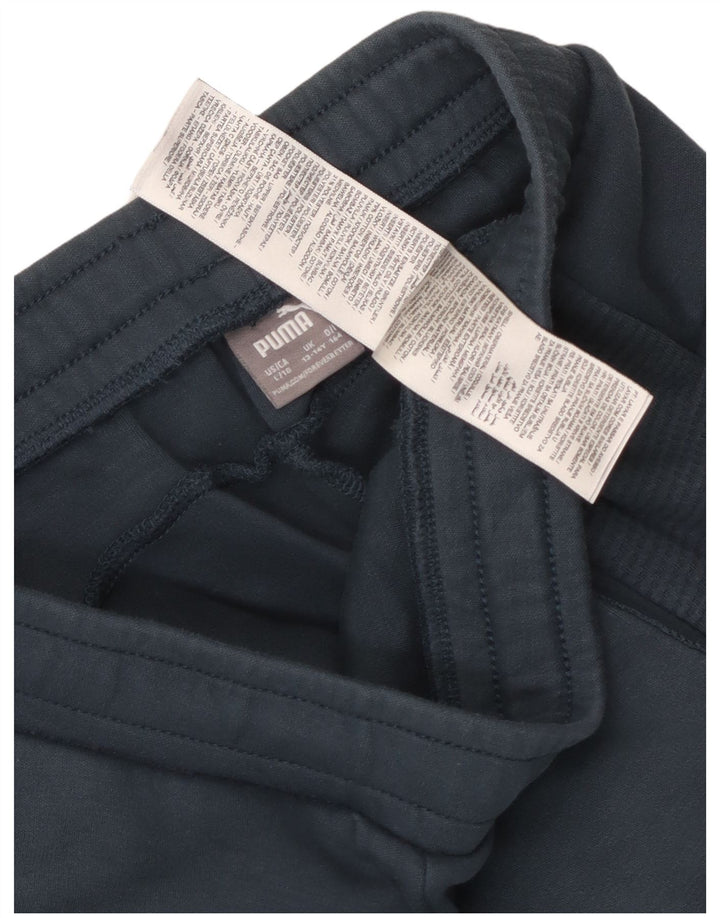 Pantaloni della tuta da ragazzo Puma 13-14 anni in cotone blu